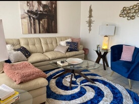 Townhome Staged Living Room - Green Ridge Apartments