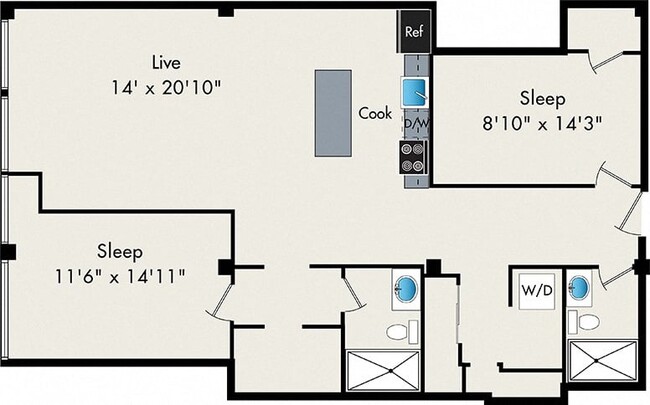 Floorplan - The Lofts at Gin Alley