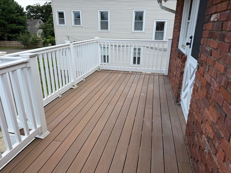 Deck outside Door entrance - 23 Cherry St