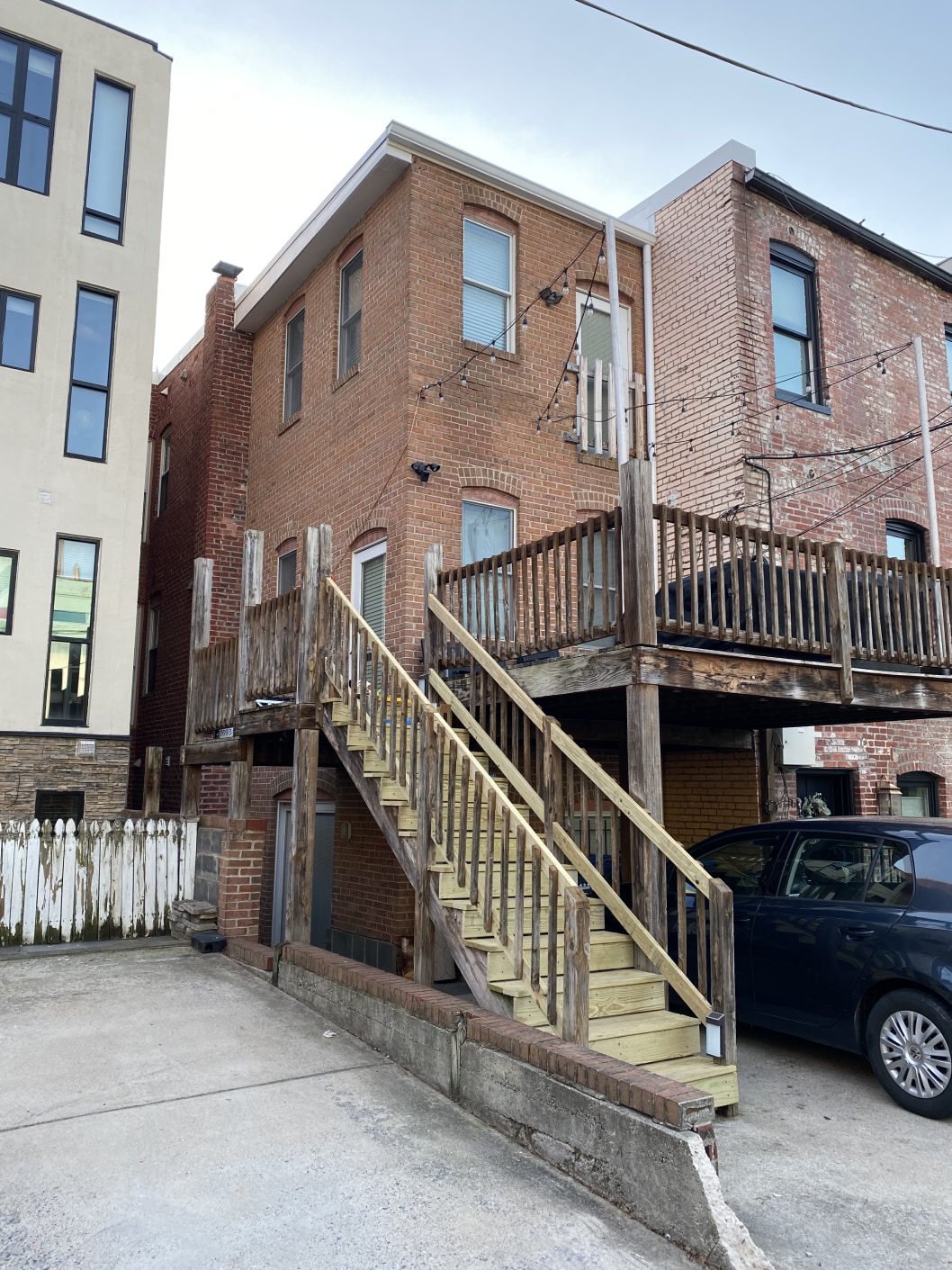 Back deck view from alley - 2033 13th St NW