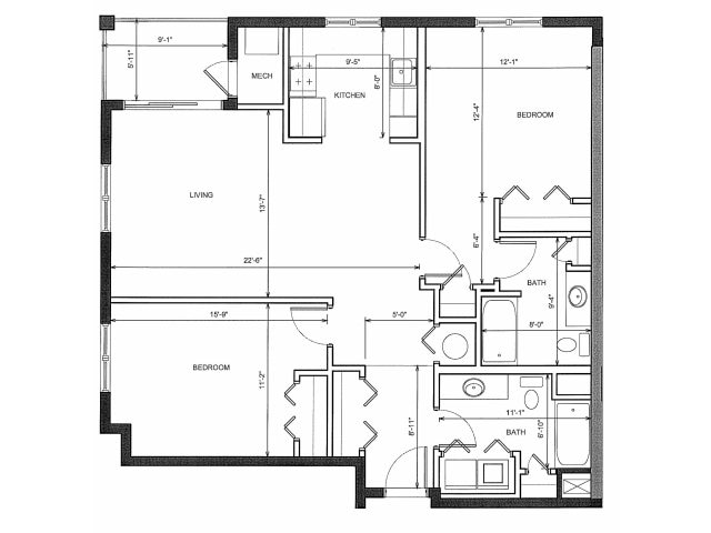 2BR/2BA - Sofi Danvers