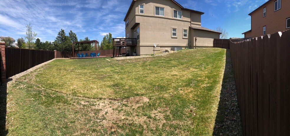 Huge gated and fenced back yard - 6516 Andretti Ct