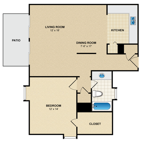 Floorplan - Louisburg Square Apartments & Townhomes