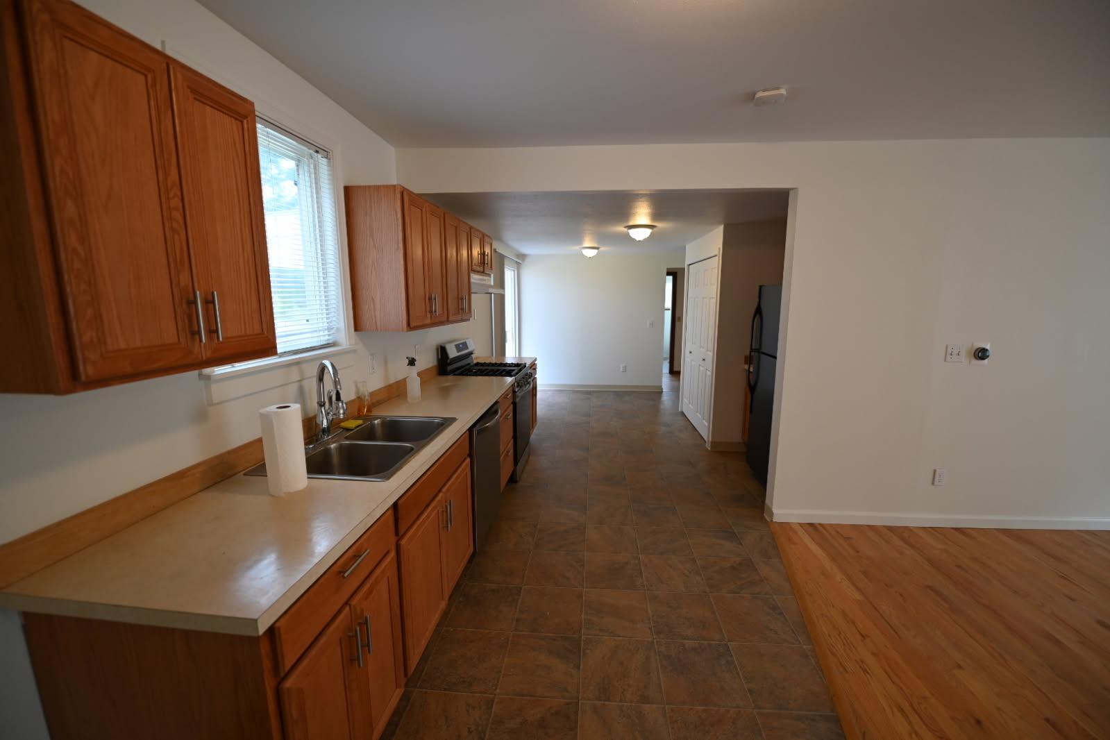 Kitchen with new stove - 8410 North Way SW