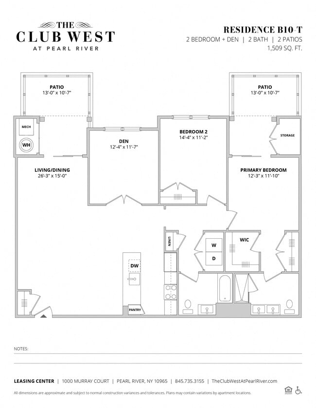 Floorplan - The Club West at Pearl River