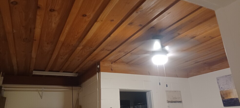 Wood ceilings, living room - 125 Red Fern Ln