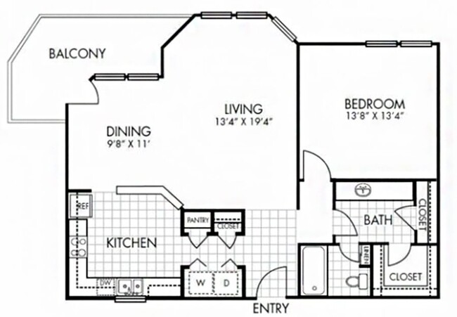 Floorplan - Bent Tree Trails Apartments