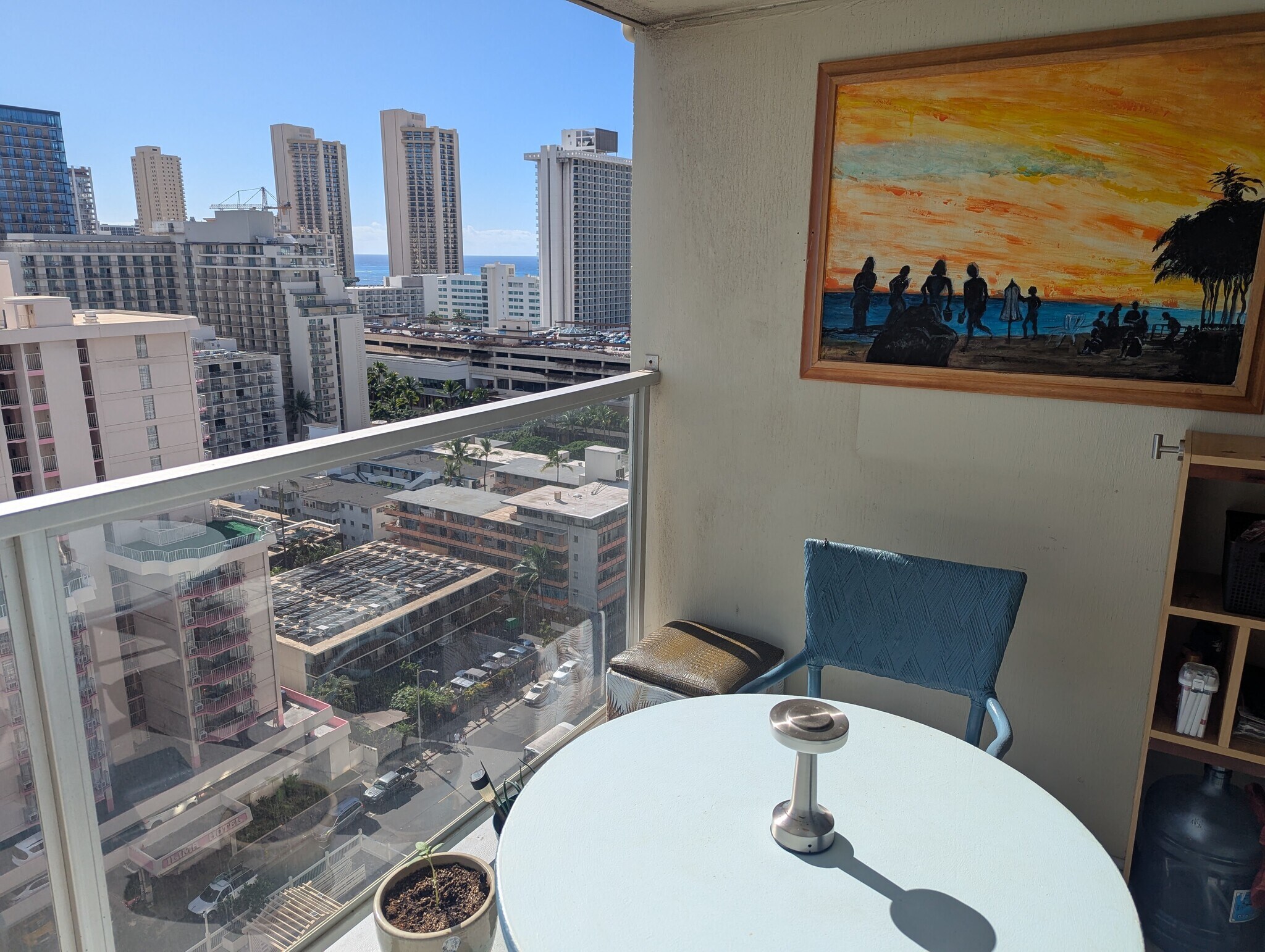 #2107 views from balcony - 445 Seaside Ave