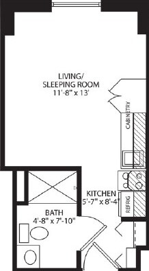 Studio - Central Towers (Senior)