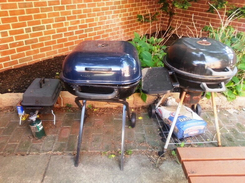 You can barbecue in the off-street, gated patio/garden area, or... - 516 S 12th St
