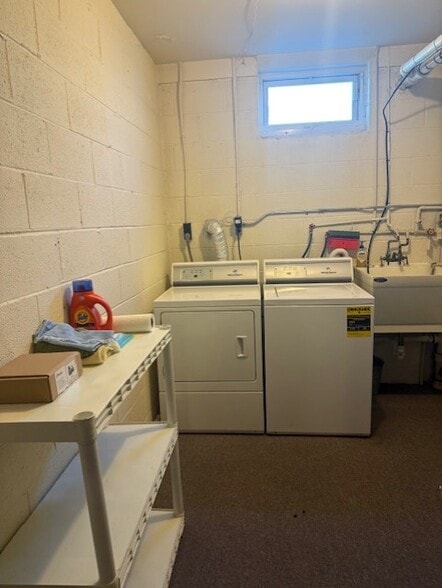 Basement Washer/Dryer Utility Room - 224 Prospect St