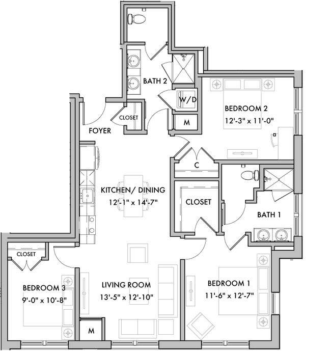 Floorplan - Melford Mansions