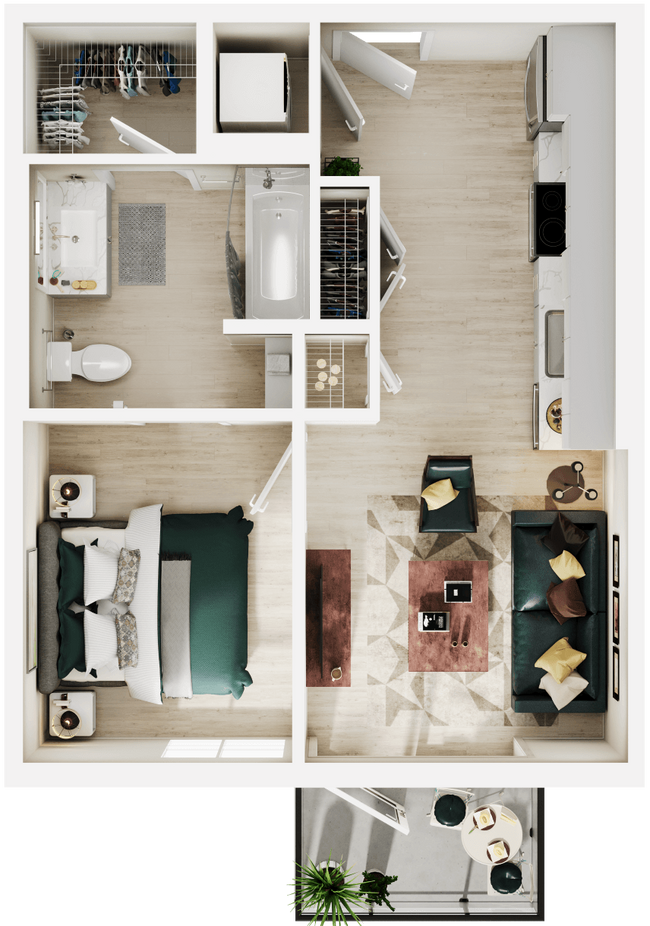 Floorplan - Link Apartments® Four12