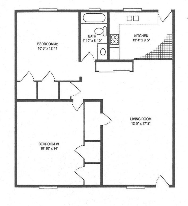 Floorplan - Villager Apartments