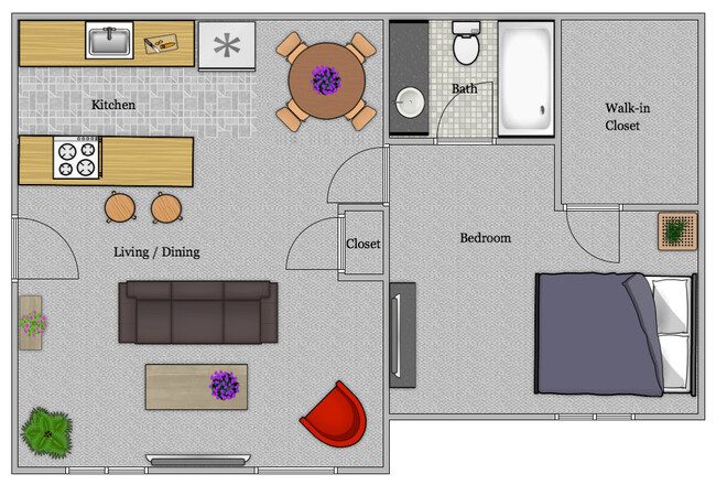 Floorplan - Harwell Apartments