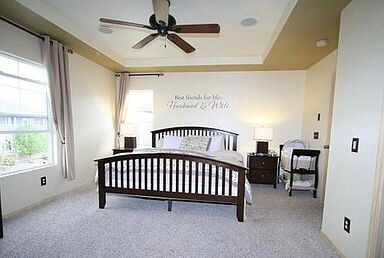 Master bedroom with walk-in closet - 6419 Silverwind Cir
