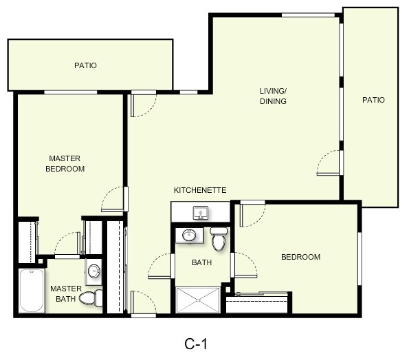 2BR/2BA - The Lodge at Wake Forest