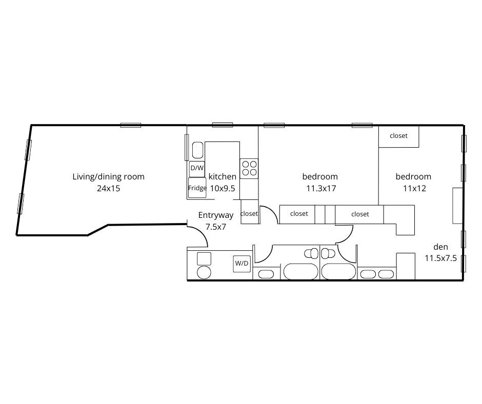 Floor plan - 1810 Calvert St NW