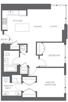 2BR/2BA - Blu SF