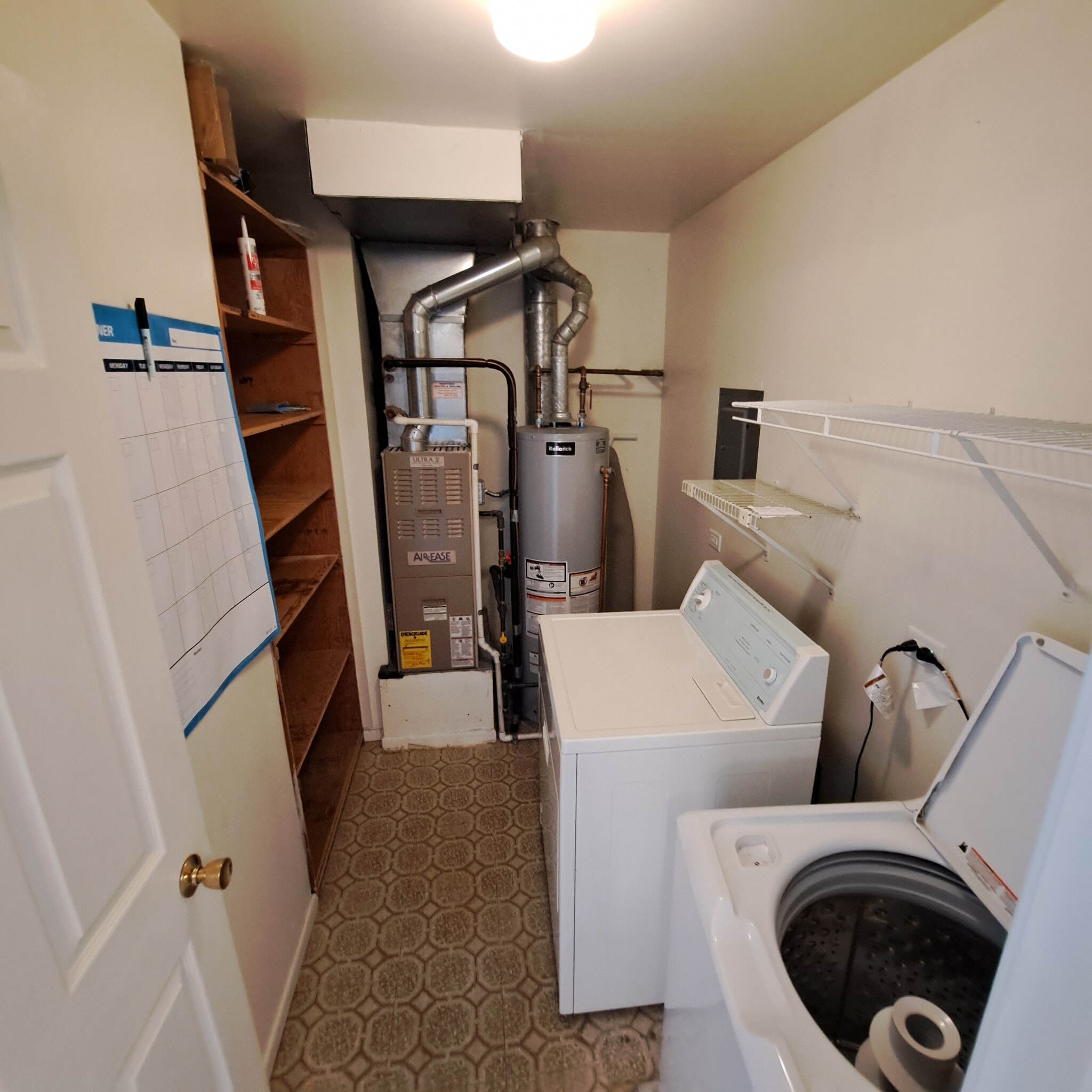 Laundry room with extra storage - 226 Arrowwood Ct