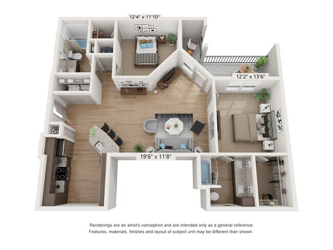2 Bed 2 Bath - The Edge Apartments