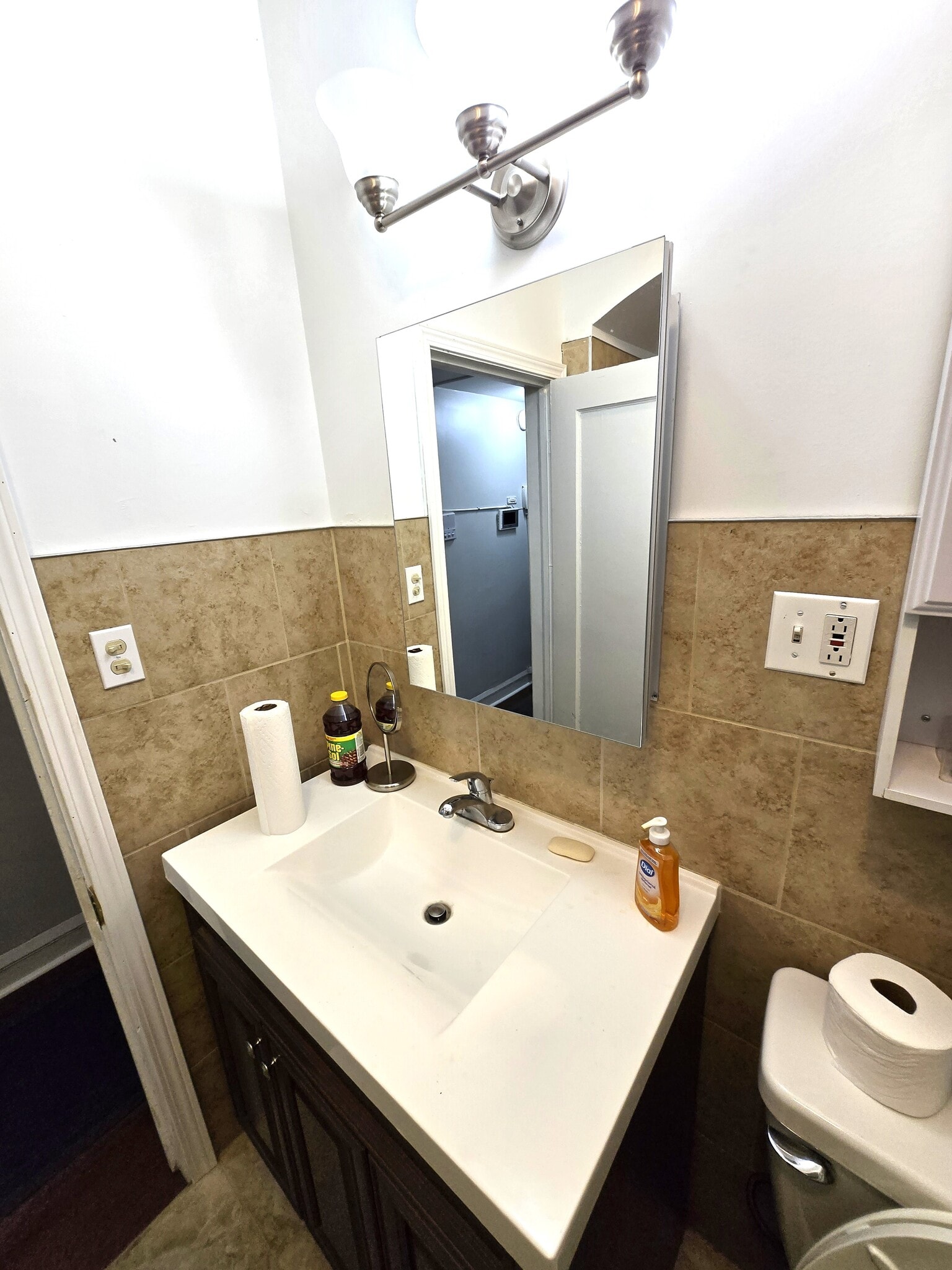 New sink and wall tile/floor - 7259 S Constance Ave