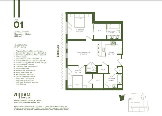 Floorplan - The William House