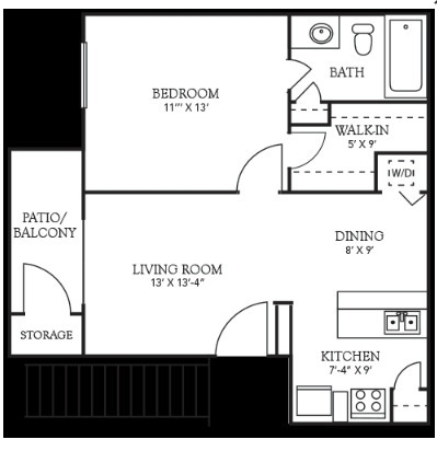 Floorplan - Hillcrest Apartments