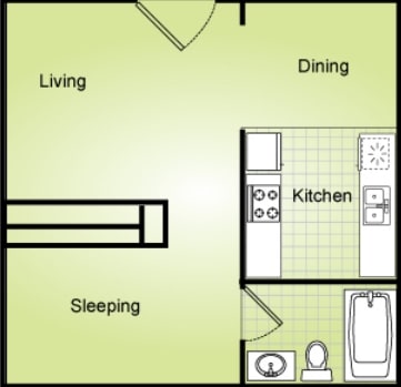 Studio - Vintage Court Apartments