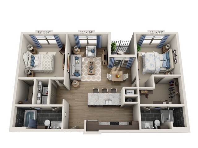 Floorplan - Overture Fair Ridge 62+ Active Adult Apart...