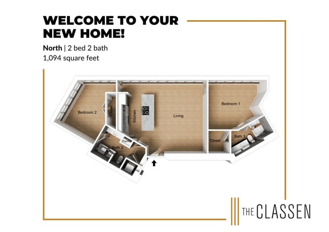 North Floor Plan - The Classen