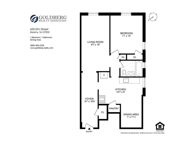 Floorplan - 625 Elm Street Apartments