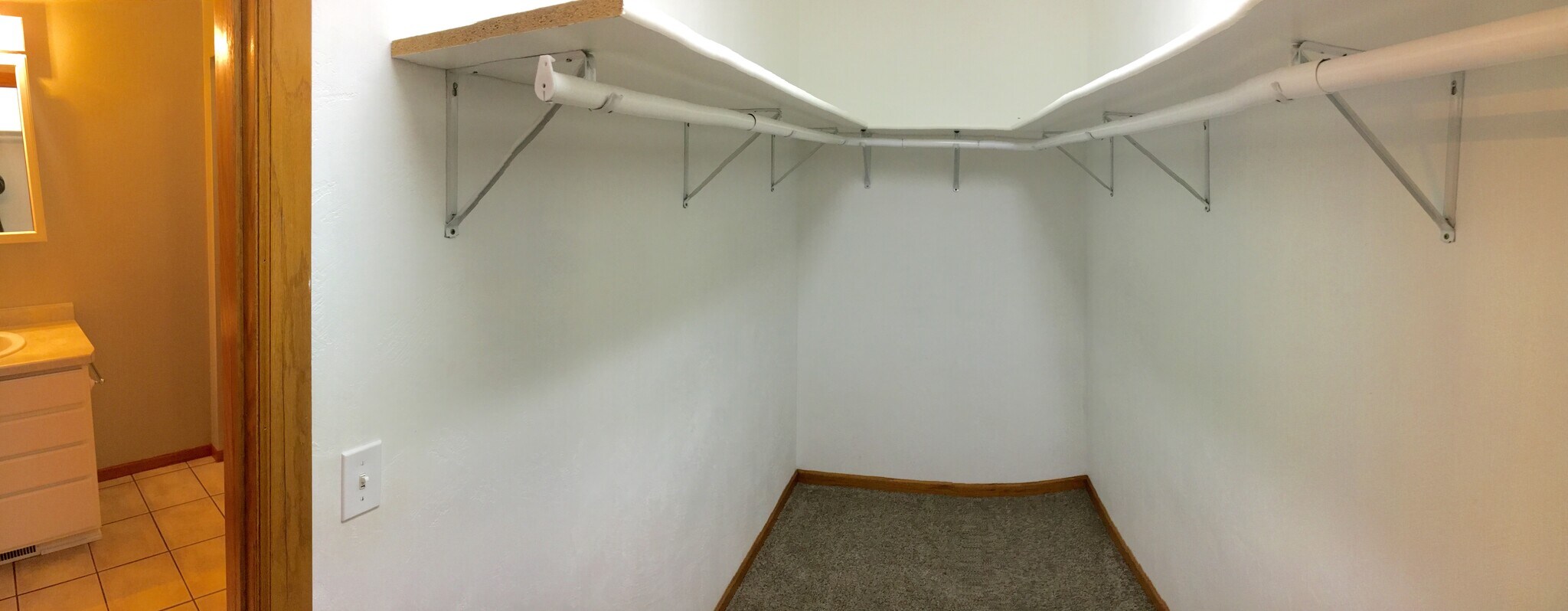 Walk-in closet in master bedroom - 325 Cordy Lane