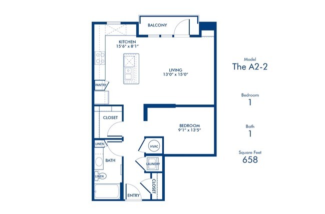 1BR/1BA - Camden Southline
