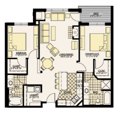 Floorplan - Westmarke Condominiums