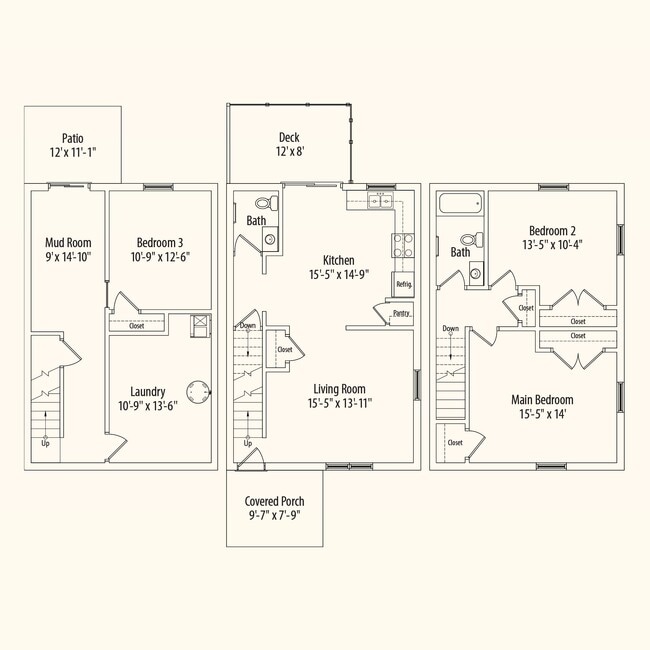 Floorplan - Towns on Evelyn
