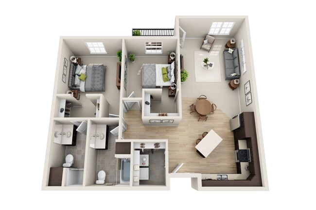 Floorplan - Cardinal Point Apartments