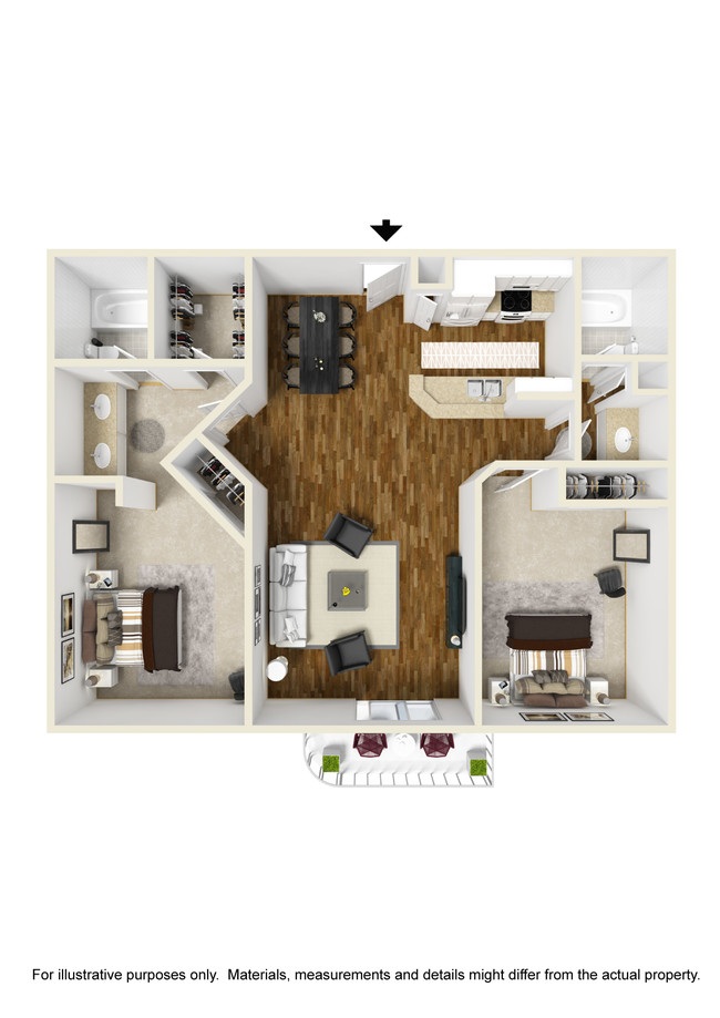 Floorplan - Palm Royale Apartments