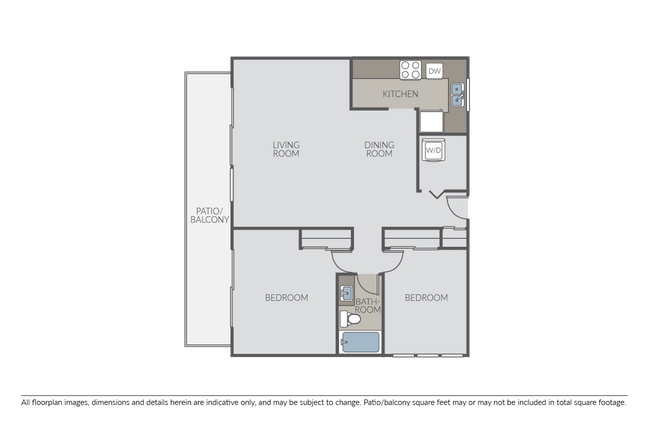 2 Bed 1 Bath - Park West