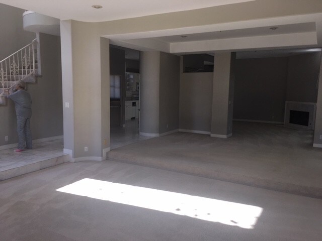 dining room and living room - 723 S Broadway