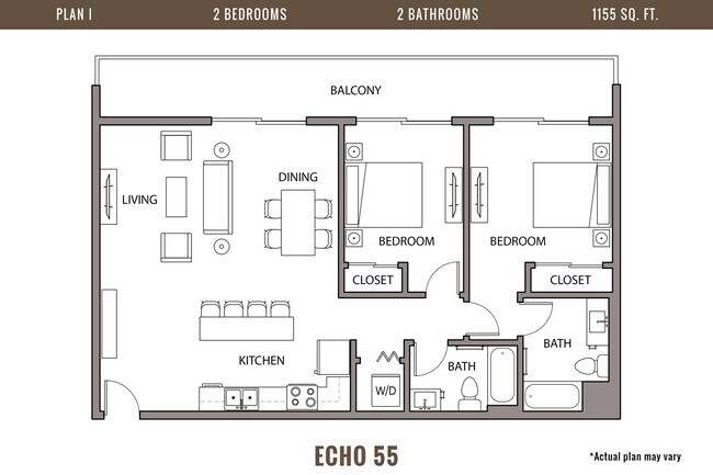 Floorplan - Echo 55