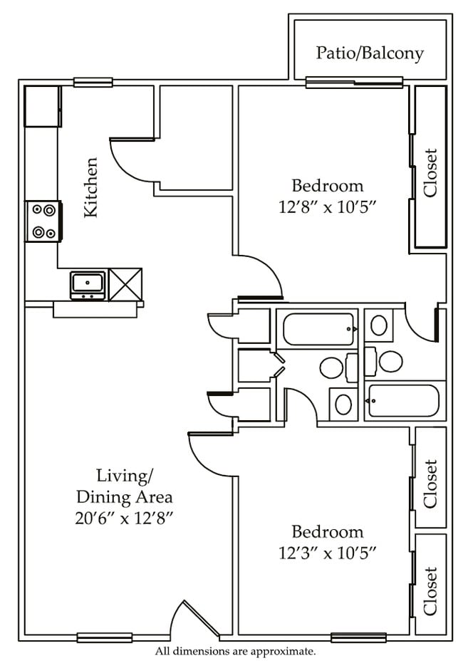 2BR/2BA - The Terraces at Metairie