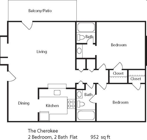 The Cherokee - The Summit Apartments