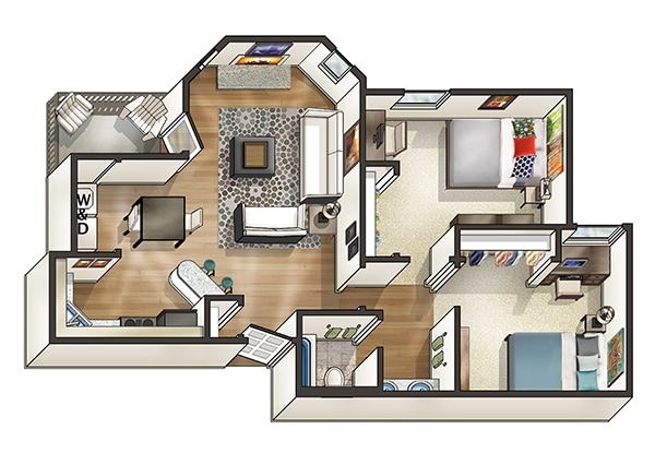2BR/1BA - Evergreen Auburn