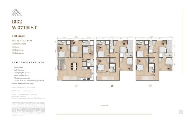 1532 Floorplan - 1530 W 37th St -- Housing near USC/Ktown
