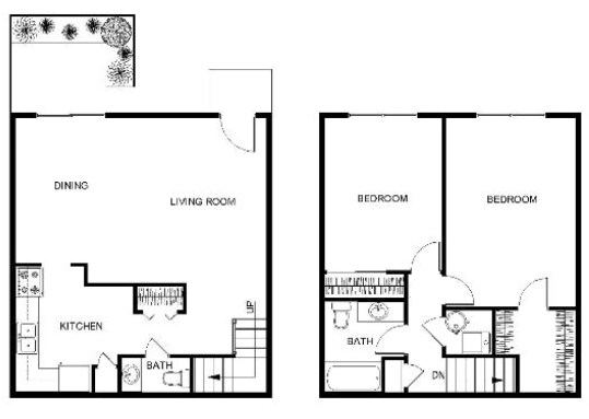 2BR/2BA - The Stratford