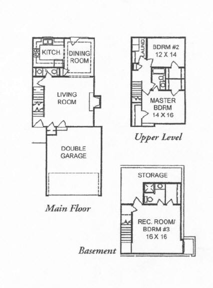 Floorplan - West Indian Hills Townhomes