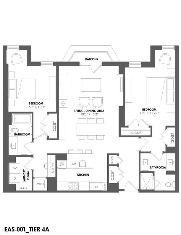 Floorplan - The Residences at Eastern Market