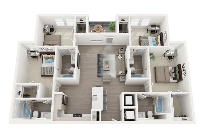 Sterling 5th Street D1 Floor Plan - Sterling 5th Street