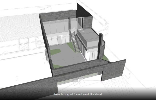 Rendering of Courtyard Buildout - Rockwell at PCH
